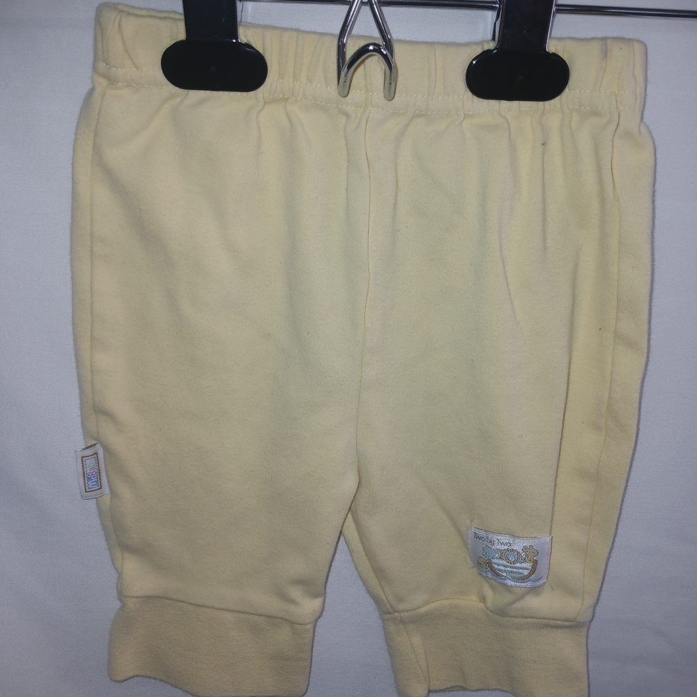 Kids Soft Yellow Elastic Waist Sweatpants